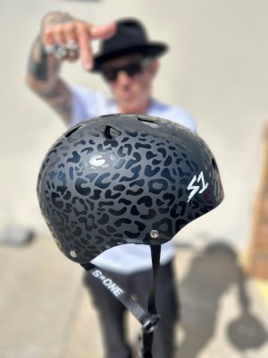 S1 Lifer Helmet - Black Leopard Matte - Hosoi Collab - Image 4