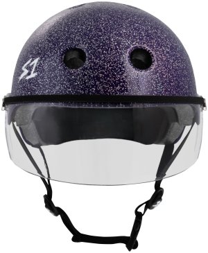 S1 Lifer Visor Helmet - Gen 2 - Purple Gloss Glitter w/ Clear Visor - Image 2