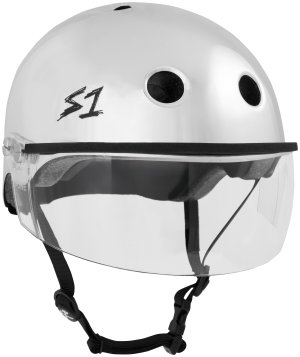 S1 Lifer Visor Helmet Silver Mirror w/ Clear Visor